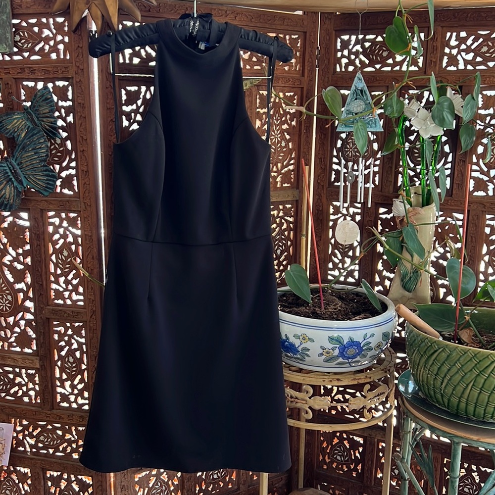 NWT She and Sky SMALL Halter Bodycon dress in black.